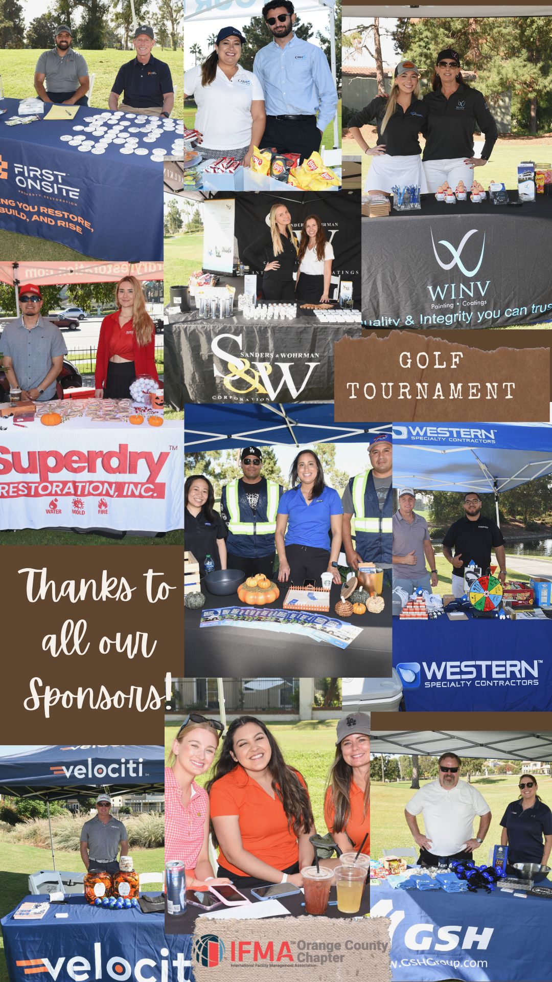 2023 IFMA Golf Tournament collage