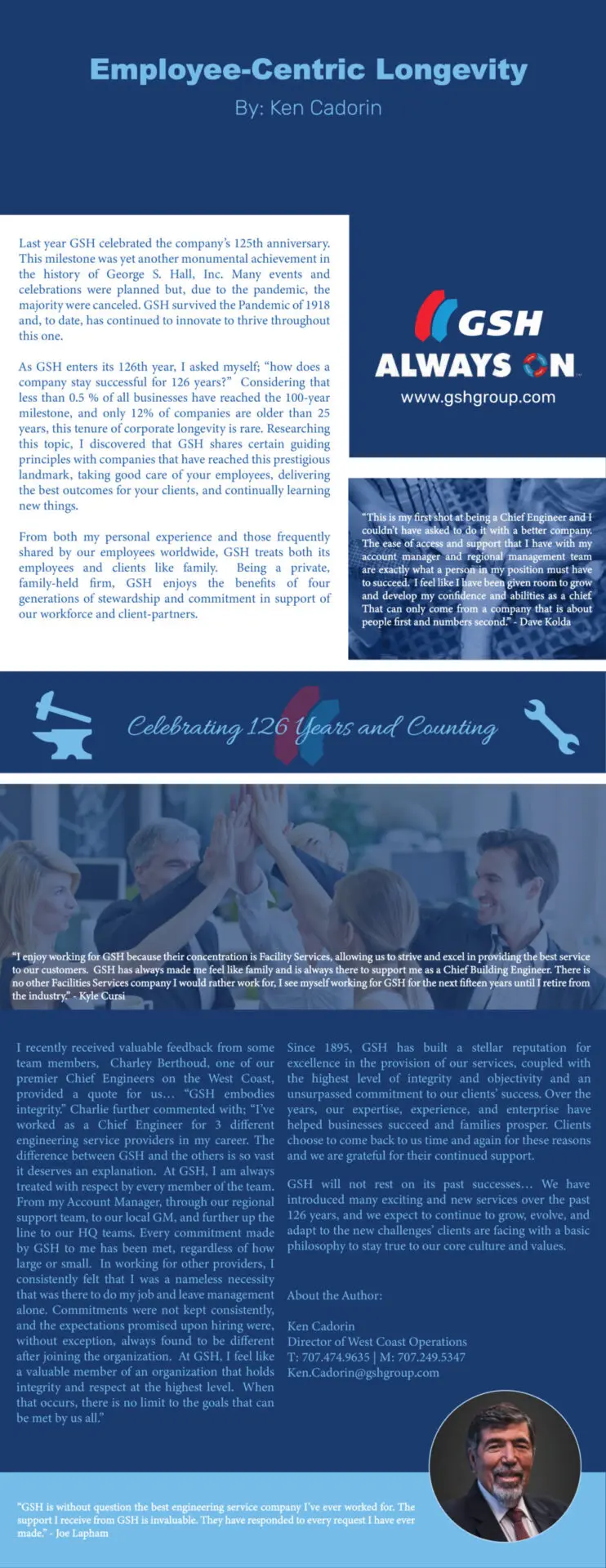 Employee-Centric Longevity 125th anniversary Employee-Centric Longevity Article pg 2