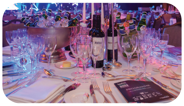 IWFM Impact Awards 2023 table view