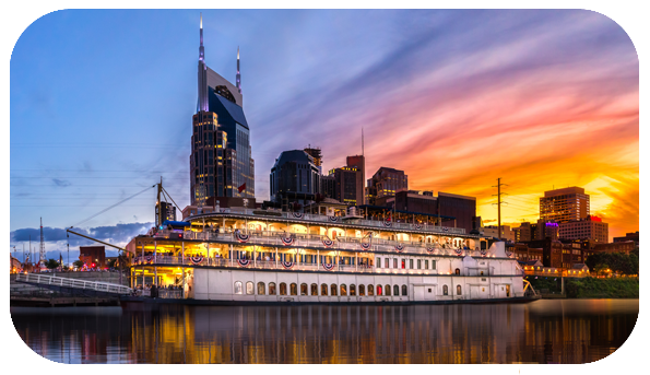 Nashville at sunset