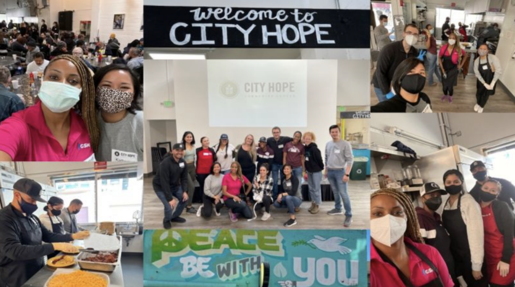 GSH Volunteers with City Hope collage