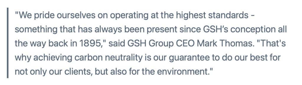 GSH Carbon Neutrality for 2022